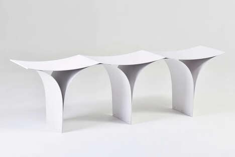 Elegantly Airy Outdoor Benches