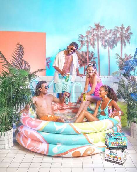 Vibrant Seltzer-Backed Floaties