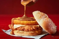 Gravy-Topped Breakfast Burgers Image 1