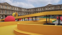 Oversized Yellow Toy Racetracks Image 1