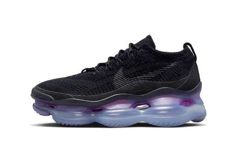 Bulbous Base Knitted Sneakers