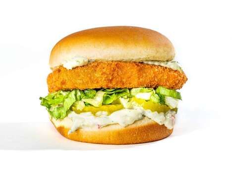 Crispy Vegan Fish Burgers