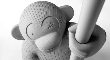 Playful Monkey-Inspired Coat Stands