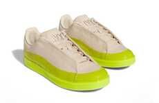 Lime-Dipped Textured Sneakers