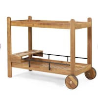 Solid Wood Bar Carts Image 1