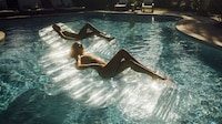 Transparent Floating Pool Loungers Image 2
