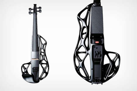 Skeletal 3D-Printed Violins