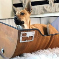 Oil Drum Dog Beds Image 6