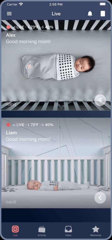 Split Screen Baby Monitors