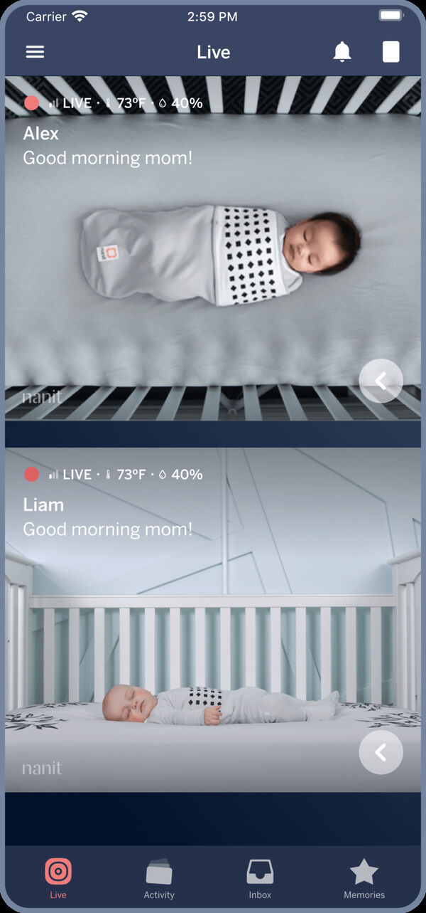 Split Screen Baby Monitors