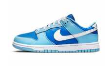 Blue Tonal-Contrasting Sneakers