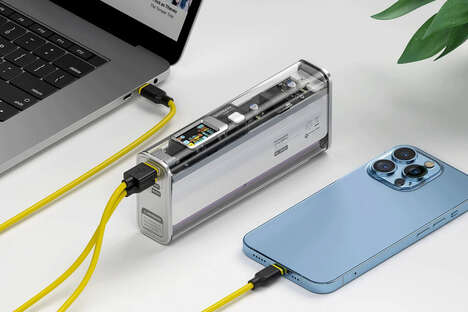 Transparent High-Power Mobile Batteries