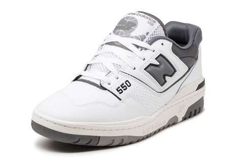 Neutral-Toned Leather Trainers