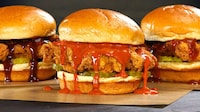 Sauce-Smothered Chicken Sandwiches