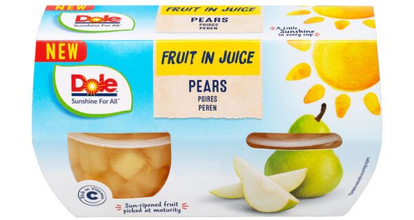 Packaged Fruit Range Expansions : Dole Fruit in Juice cups