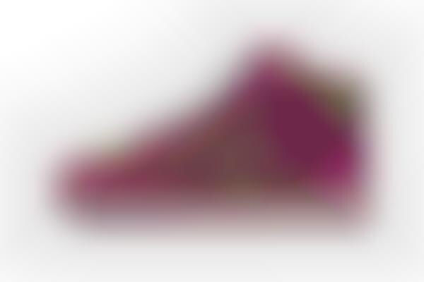 Berry-Colored High-Cut Shoes