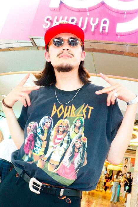 Gyaru-Themed Relaxed T-Shirts