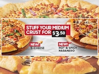 Cheese-Filled Pizza Crusts Image 1