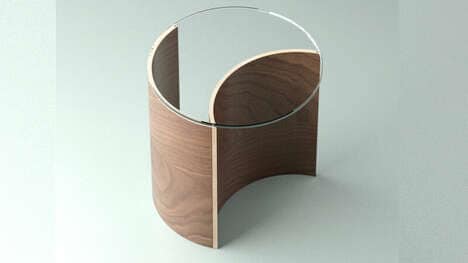 Lunar-Inspired Side Tables