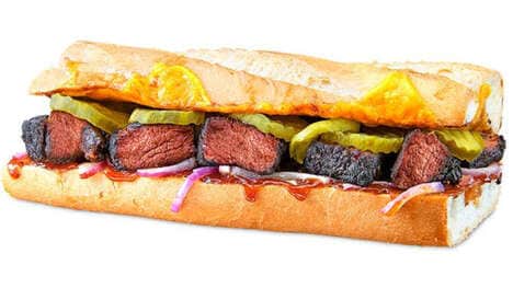 Hickory-Smoked Burnt Meat Sandwiches