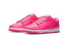 Hot Pink Low-Top Sneakers