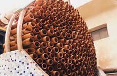 Hive-Like Terracotta Cooling Structures