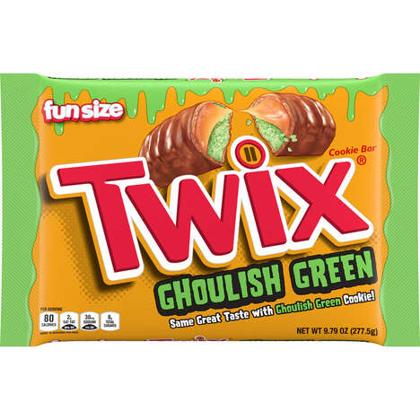 Green Halloween Candy Bars
