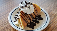 Taco-Like Chocolate Pancakes Image 1