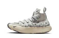 Neutral Futuristic Knitted Sneakers