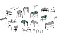 Undulating Fabric-Topped Tables Image 4