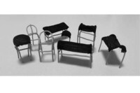Undulating Fabric-Topped Tables Image 5