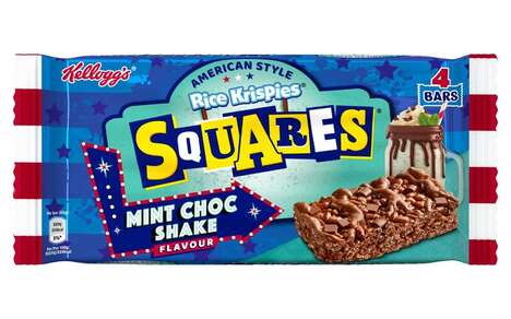 American-Style Shake-Inspired Snacks: Rice Krispies Squares Mint Choc ...