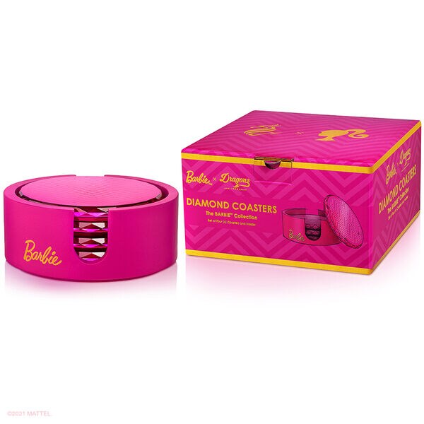 Barbie-Inspired Coaster Sets