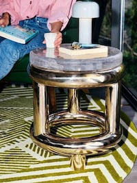 Raw Cast-Bronze Side Tables Image 3