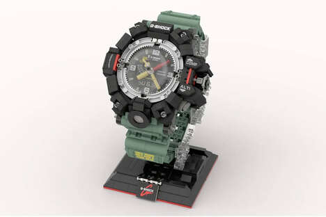 Hyper-Detailed Building Block Timepieces