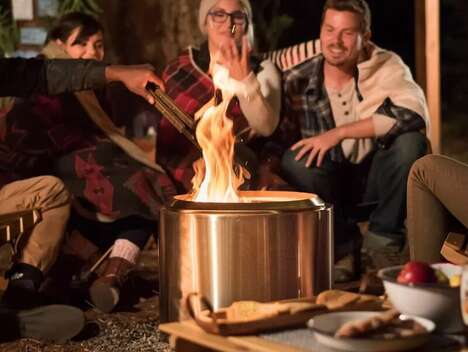 Rounded Smoke-Free Fire Pits