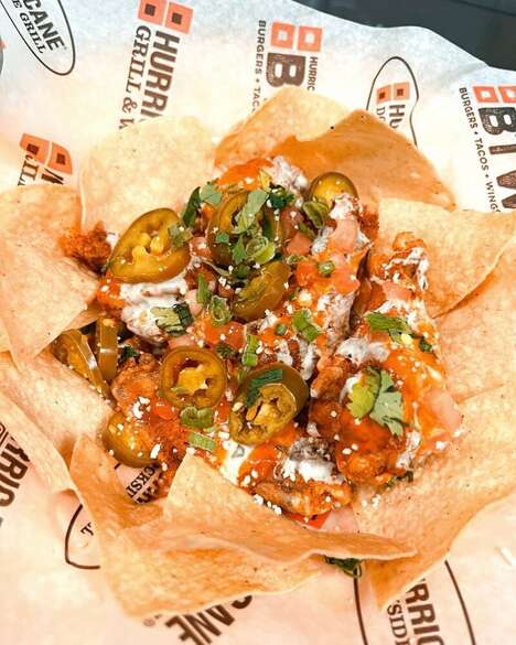 Chicken Wing-Topped Nachos