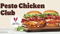 Pesto-Topped Chicken Burgers Image 1
