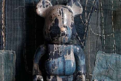 Patchwork Denim Figurine Sets