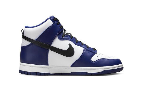 Black and blue outlet high top nikes