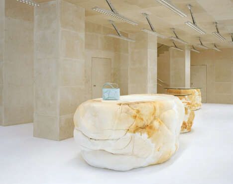 Limestone-Clad Contemporary Fashion Stores