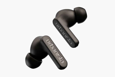 Sleek Solar-Powered Earbuds