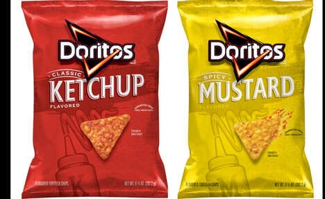 Condiment-Flavored Snack Chips