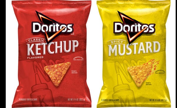 Condiment-Flavored Snack Chips