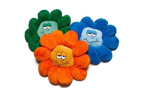 Emotive Plush Sunflower Pillows