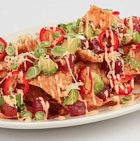Spicy Tuna-Topped Nachos
