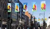 Colorful Aerial Installations Image 3
