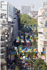 Colorful Aerial Installations Image 4