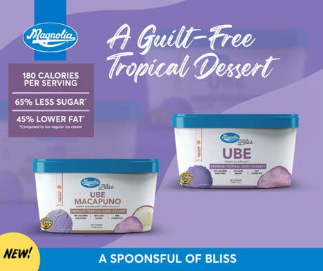 Better-for-You Ube Ice Creams
