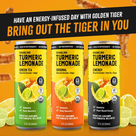 Turmeric-Powered Lemonades